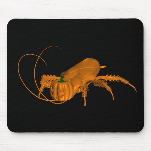 Orange Cockroach Mouse Mat (Front)