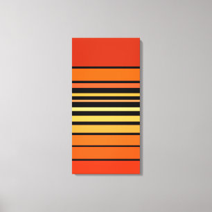 Orange Color Lines Palette  Canvas Print