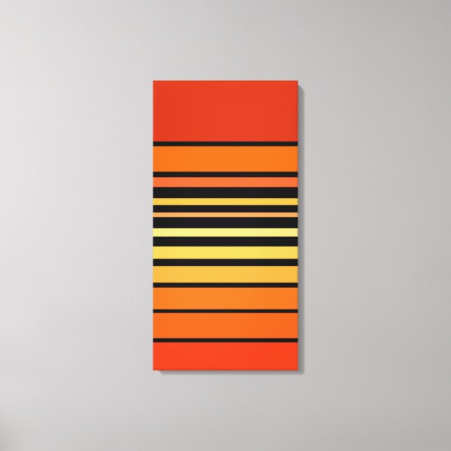 Orange Color Lines Palette  Canvas Print (Front)