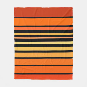 Orange Color Lines Palette  Fleece Blanket
