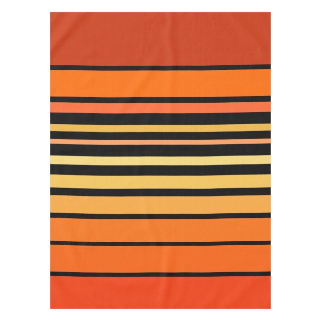Orange Color Lines Palette  Tablecloth (Front)