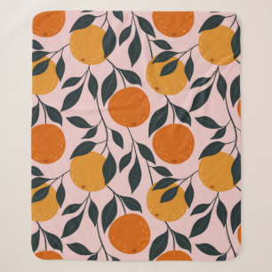 Orange colorful seamless pattern. orange pattern.  sherpa blanket