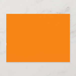 Orange Colour Customised Designer Postcard