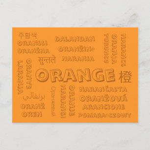Orange - Colour Languages on Postcards