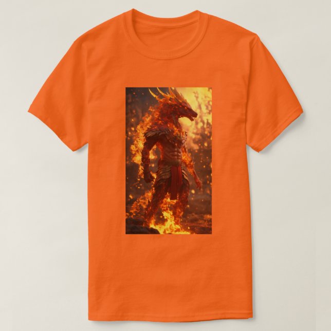 Orange colour tee shirt (Design Front)