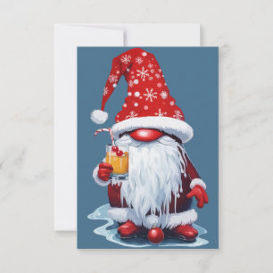 Orange-Coloured Citrus-Juice Skaal to the Snowy-S Invitation