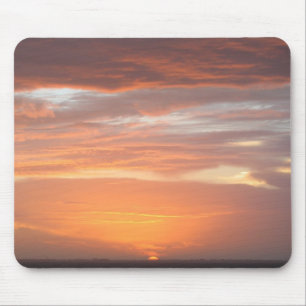 Orange Coloured Sky Mouse Mat