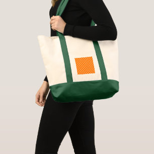 Orange Combination Checkerboard by ShirleyTaylor Tote Bag