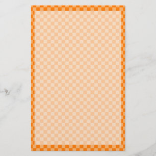 Orange Combination Chequerboard by Shirley Taylor Stationery