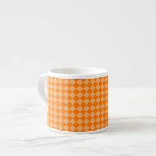 Orange Combination Diamond Pattern by STaylor Espresso Cup