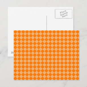 Orange Combination Diamond Pattern by STaylor Postcard