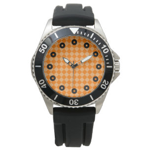 Orange Combination Diamond Pattern by STaylor Watch