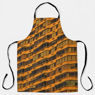 ORANGE CONCRETE BUILDING APRON