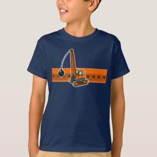Orange construction wrecking ball T-Shirt