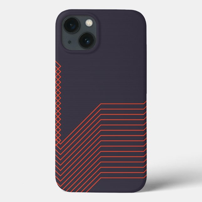 Orange cool  simple trendy decorative illustration Case-Mate iPhone case (Back)