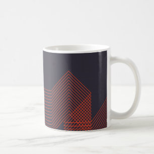 Orange cool simple trendy decorative illustration coffee mug
