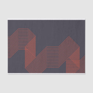 Orange cool simple trendy decorative illustration tissue paper
