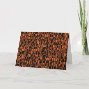 Orange, cool, trendy, modern geometric graphic art card