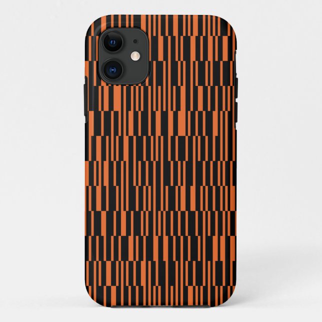 Orange, cool, trendy, modern geometric graphic art Case-Mate iPhone case (Back)
