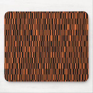 Orange, cool, trendy, modern geometric graphic art mouse mat