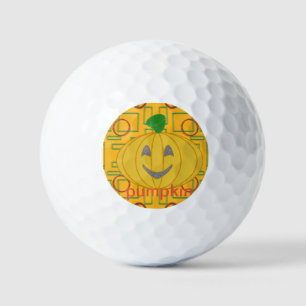 Orange Costume Design Happy Pumpkin Day Golf Balls