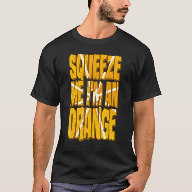 Orange Costume  Halloween Citrus Fruit Slice Squee T-Shirt (Front)