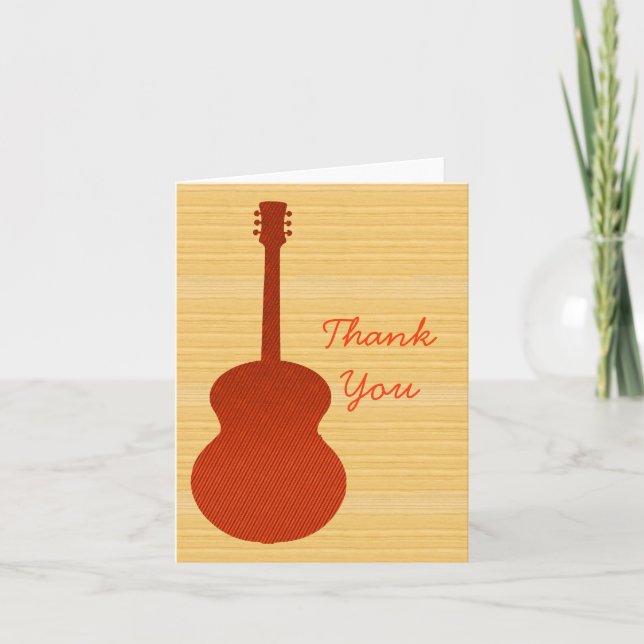 Orange Country Guitar Thank You Card (Front)
