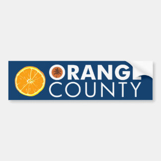 Orange County bumper sticker white text