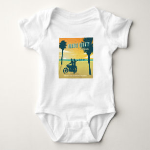 Orange County, California Beaches Baby Bodysuit