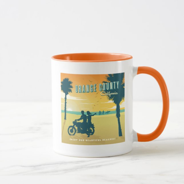 Orange County, California Beaches Mug (Right)