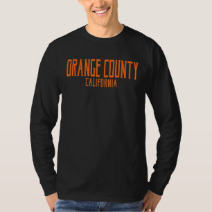 Orange County California Ca Vintage Text Orange Pr T-Shirt