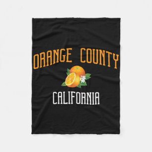 Orange County California Pacific Ocean Surfing Fleece Blanket