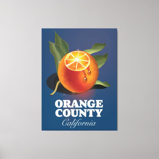 Orange County California travel poster. Canvas Print