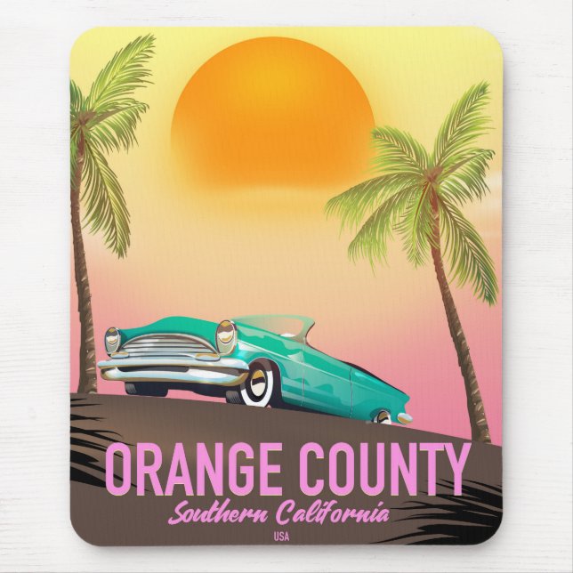 orange county California USA Mouse Mat (Front)