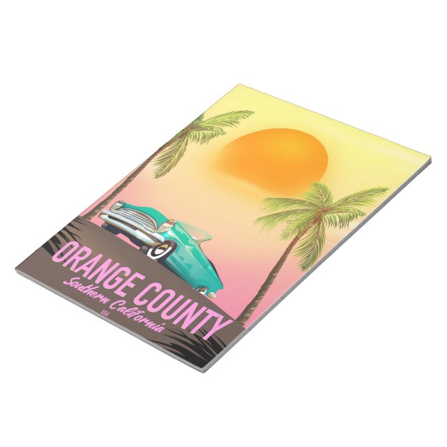 orange county California USA Notepad (Angled)