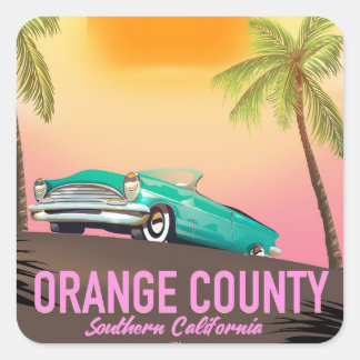 orange county California USA Square Sticker