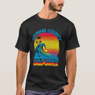 Orange County Retro Throwback Surf & Beach Souveni T-Shirt