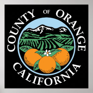 Orange county seal poster