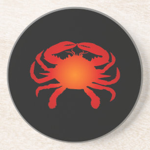 Orange Crab Coaster