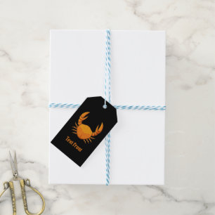 Orange Crab Gift Tags