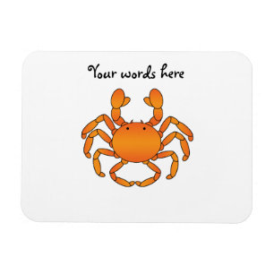 Orange crab magnet