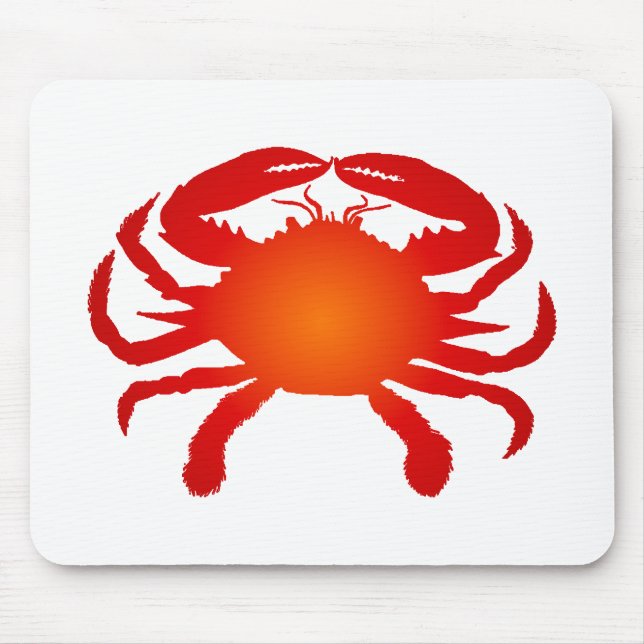 Orange Crab Mouse Mat (Front)