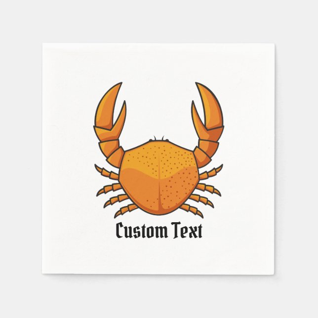 Orange Crab Napkin (Front)