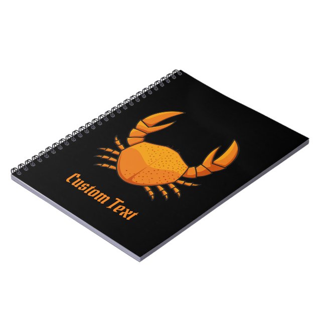 Orange Crab Notebook (Left Side)