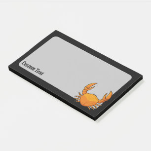 Orange Crab Post-it Notes
