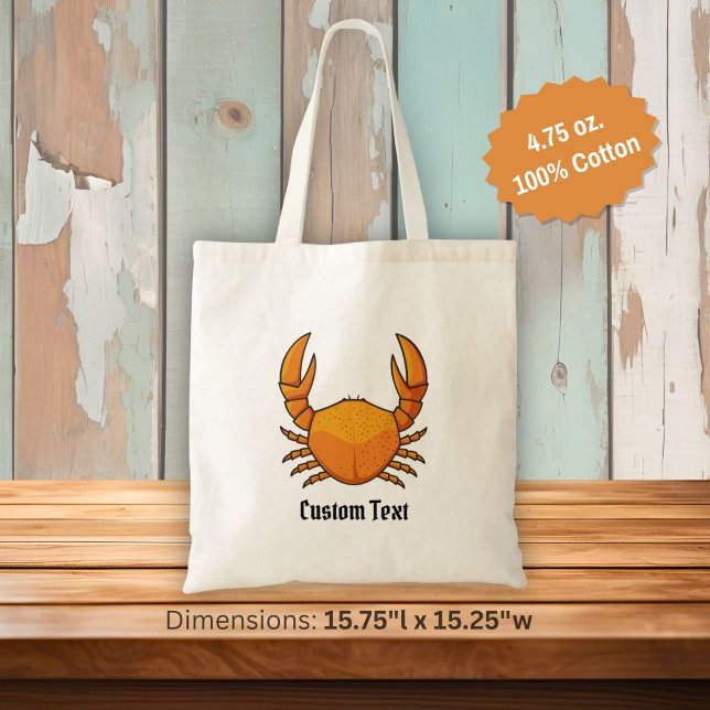 Orange Crab Tote Bag (Creator Uploaded)
