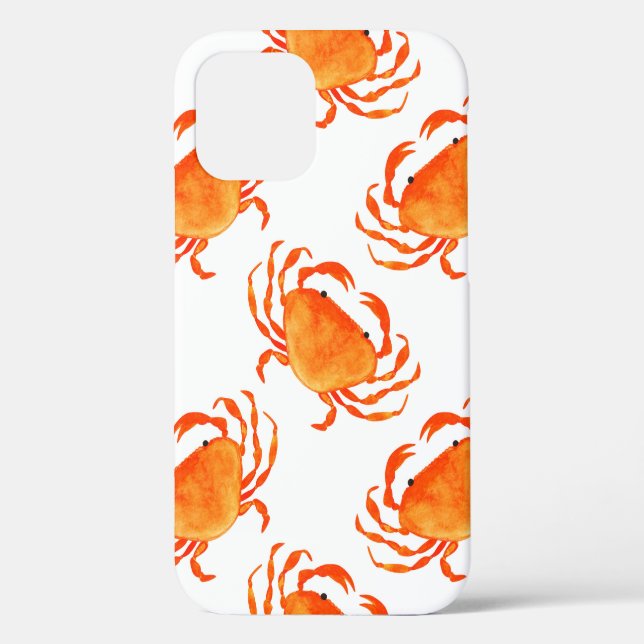 Orange crabs seamless pattern Case-Mate iPhone case (Back)