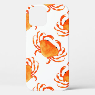 Orange crabs seamless pattern iPhone 12 case