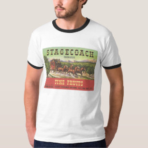 Orange Crate Art STAGECOACH Fine Fruits Oregon T-Shirt
