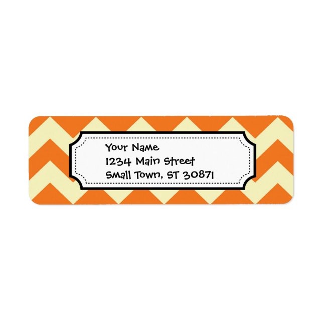 Orange Cream Citrus Chevron ZigZag Stripes Gifts (Front)